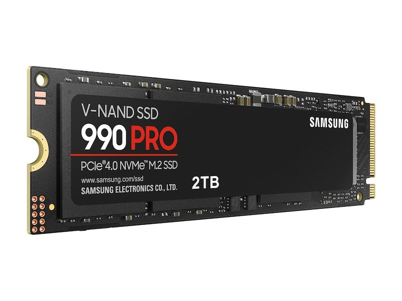 Samsung 990 PRO 2TB PCIe 4.0 NVMe M.2 (2280) Internal Solid State Drive (SSD) up to 7450 MB/s Samsung 990 PRO 2TB PCIe 4.0 NVMe M.2 (2280) Internal Solid State Drive (SSD) up to 7450 MB/s
